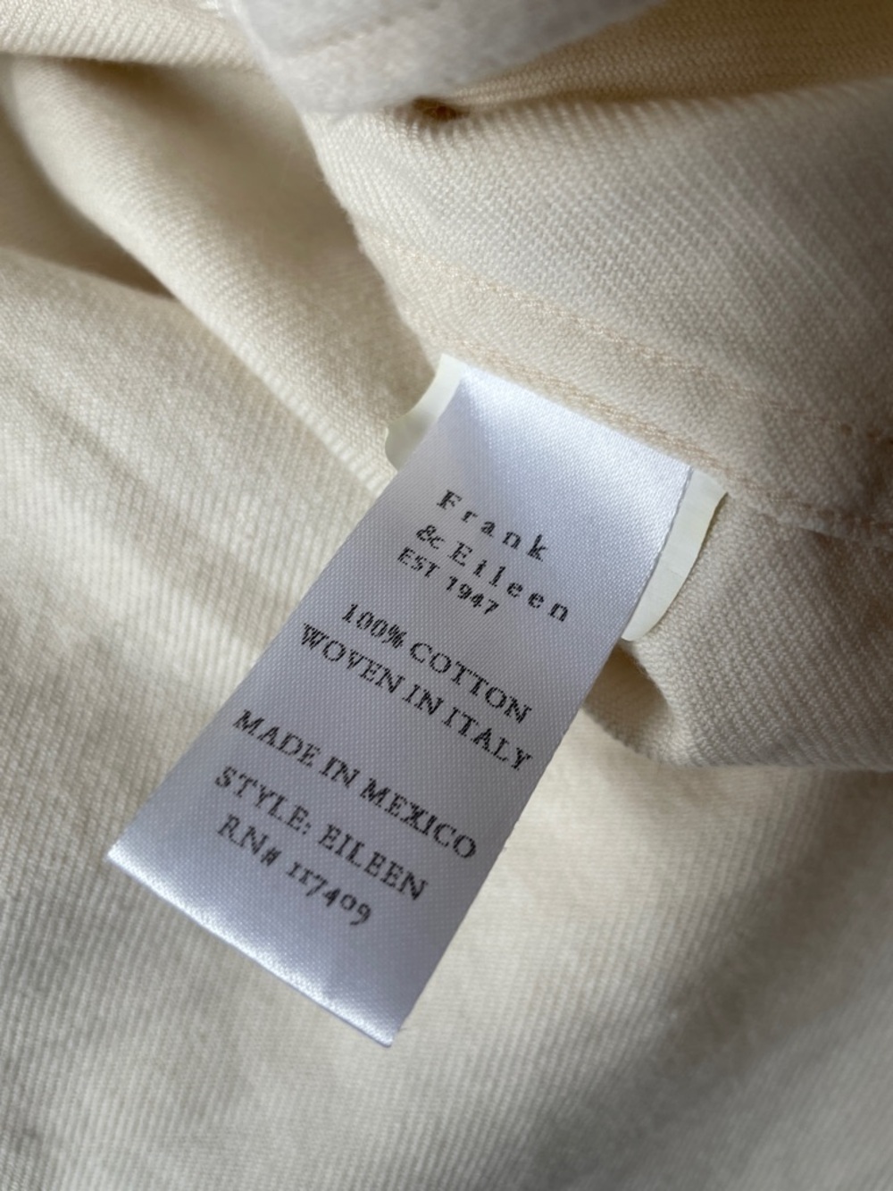 Frank & Eileen the Eileen shirt soft flannel cotton - Picture 7 of 7